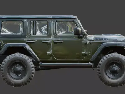 Military Tactical Off-Road 3D Model Low-poly 3D model