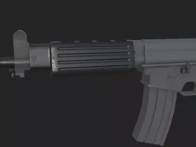 Daewoo K1a Korean SMG 3D model