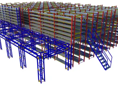 SHELF SYSTEM OF THE MEMBRANE 3D model