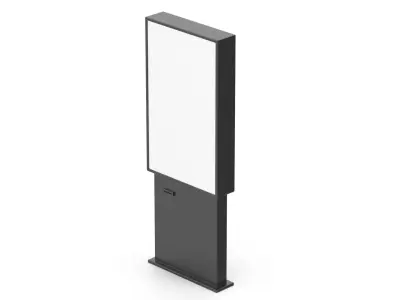 Kiosk Low-poly 3D model