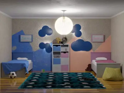 Kids room 3D model shop