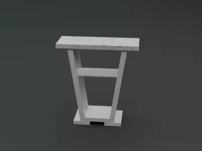 Coffee Table Low-poly 3D model purchase