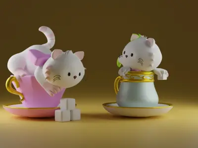 Tea time 2 3D print model
