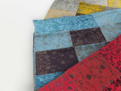 Indie Patchwork collection 3D model