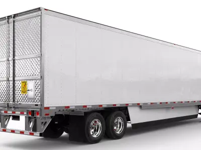 American Trailer 3D Model  3D model