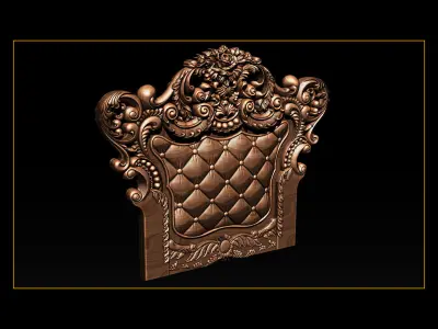 Furniture  wood carving file stl OBJ and ZTL for CNC 3D print model purchase