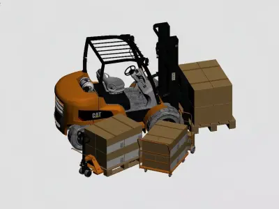 Forklift 3D model