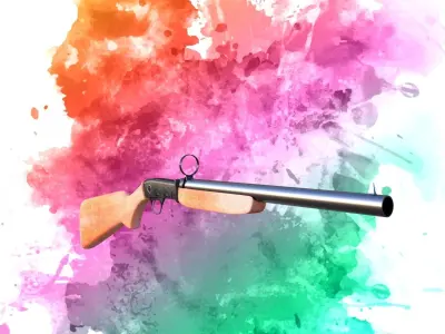 rifle shotgun Free 3D model