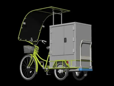 Delivery Bicycle early model 3D model