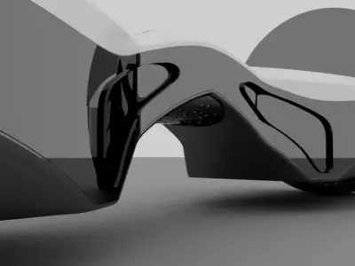 Auto-balancing electric mini mobile 3D model
