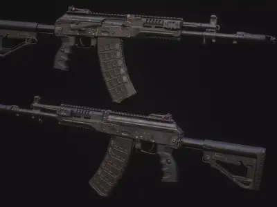 AK 12 Low-poly 3D model