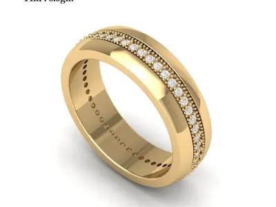 Wedding Ring  3D print model 166