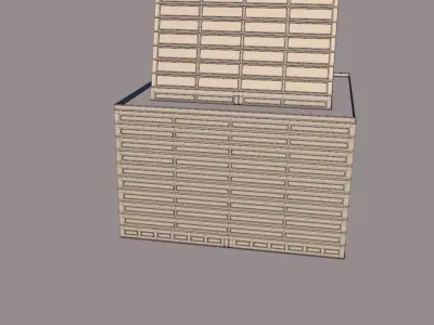Background high rise optimized building 2 Low-poly 3D model