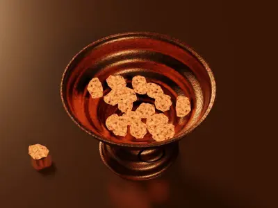 The Antique Copper Barbeque 3D model