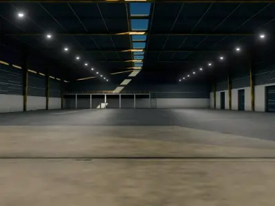 Ware House - Game Ready - PBR Low-poly 3D model