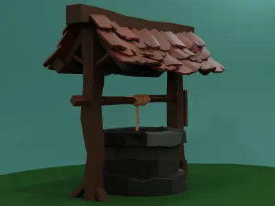 Medieval Well 3D model