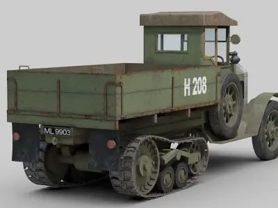 Morris 1Ton Half Track 3D model