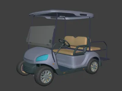 Generic Modern Golf Cart -- Electric Sport Vehicle -- Club Car 3D model purchase