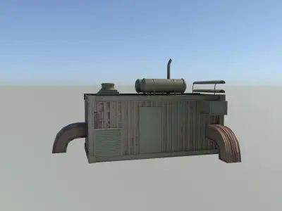container home Low-poly 3D model