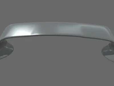 Car Spoiler 07 Low-poly 3D model