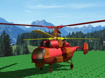HeliCopter-KA 27 Free 3D model