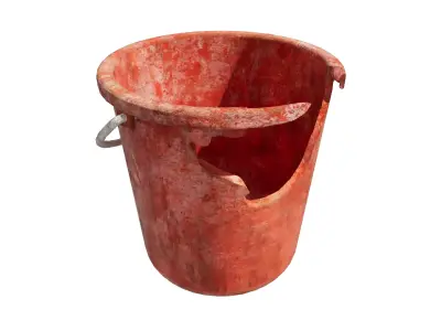 Hong Kong Crash and Dity Plastic Bucket 3D model