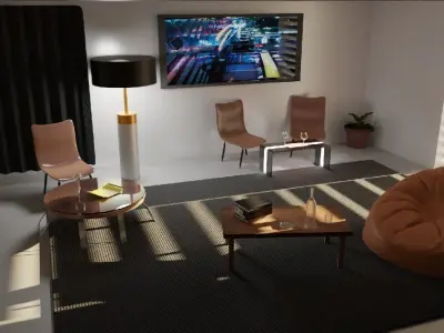 Living Room Free 3D model