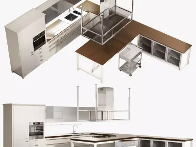 Scavolini diesel social kitchen type 003 3D model