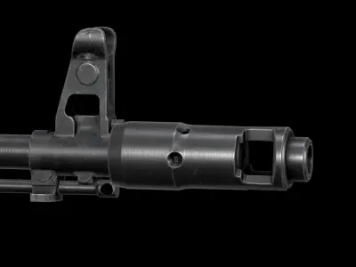 AK - Muzzle - AK74 Muzzle Std Low-poly 3D model