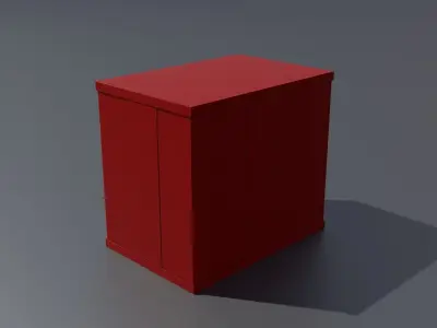 Workshop storage closet small PBR 3D model