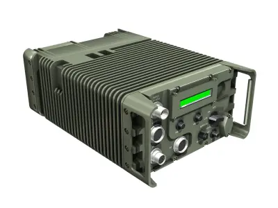 UHF Military data radio 3D model