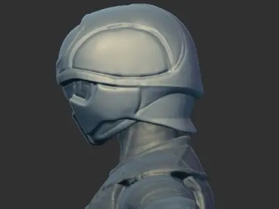 Black Moon Head Scan for Toys 3D print model