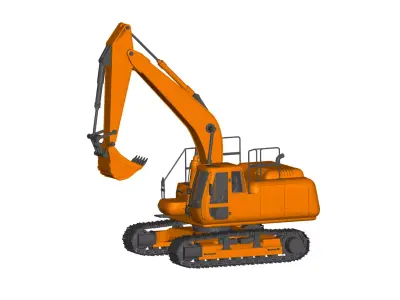 excavator 3D model order