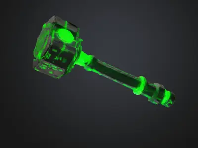 massive war hammer 3D model