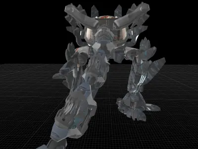 A Walking Robot Lowpoly Model Low-poly 3D model