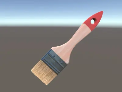 Paint brush Low-poly 3D model buy