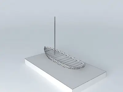 gulet boat in water Free 3D model