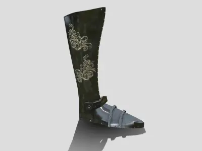 Medieval - Boots - Stylised Low-poly 3D model