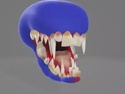 Monster head Free 3D model