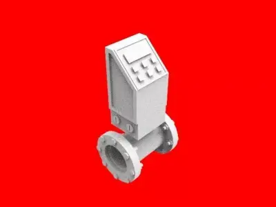 flow meter 3D print model