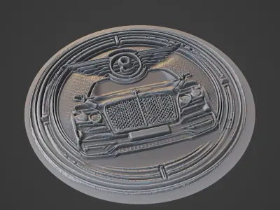 Car Pendant Medallion 3D print model 74