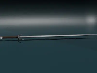 game ready low poly sword Free low-poly 3D model buy