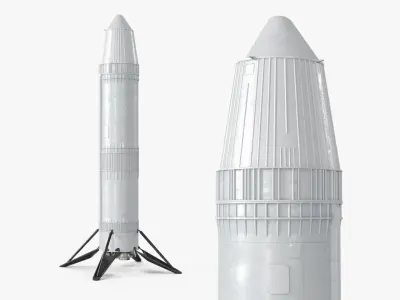  Next Generation Space Rocket Standing Pose 