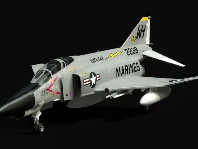 F-4 Phantom VMFA-542 3D model