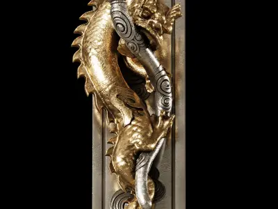 Ombres et Facettes dragon wall light 5 3D model