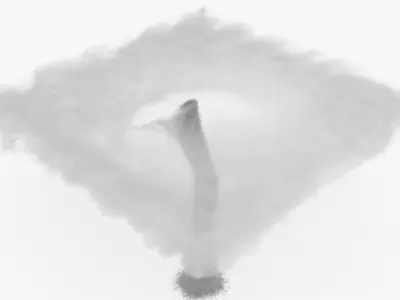  Tornado Funnel with Storm Cloud VDB Animated for Blender 