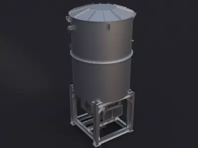 Air volume rotating catalytic combustion heat storage equipment 3D model