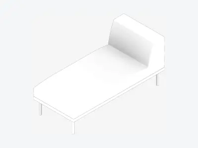 Seat - Chaise - Simplicity Low-poly 3D model