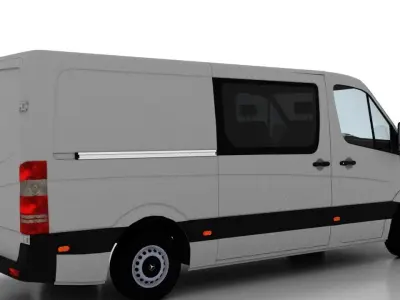 Mercedes Benz Sprinter L2H1 2009 Crew Van EU 3D model