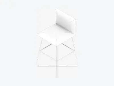 Furniture - Seating - Contemporary - Bar - Stoolire - Legs Low-poly 3D model